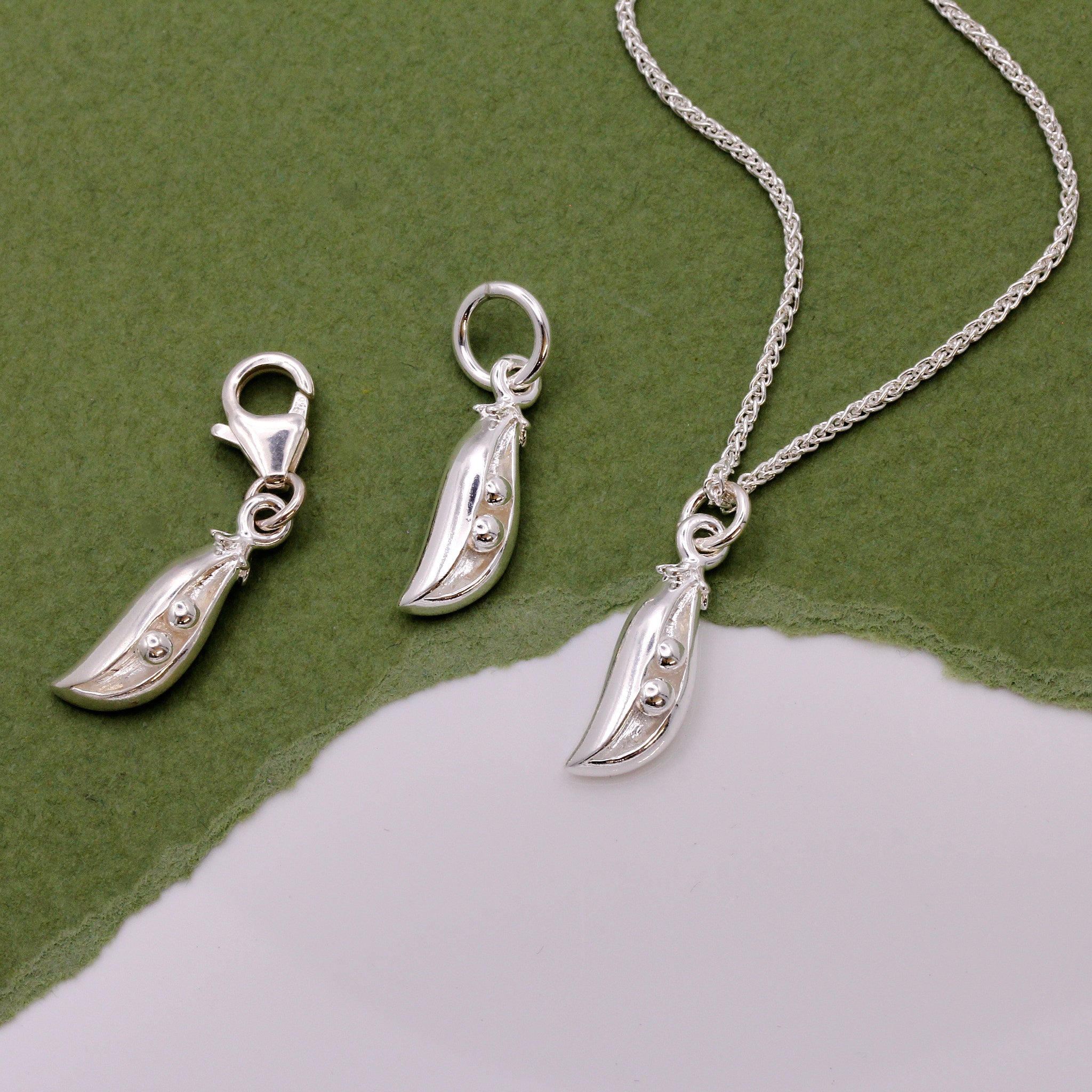 Two Peas In A Pod Silver Charm