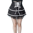 Poizen Industries Phantom Waltz Skirt Black/White
