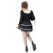 Poizen Industries Phantom Waltz Skirt Black/White