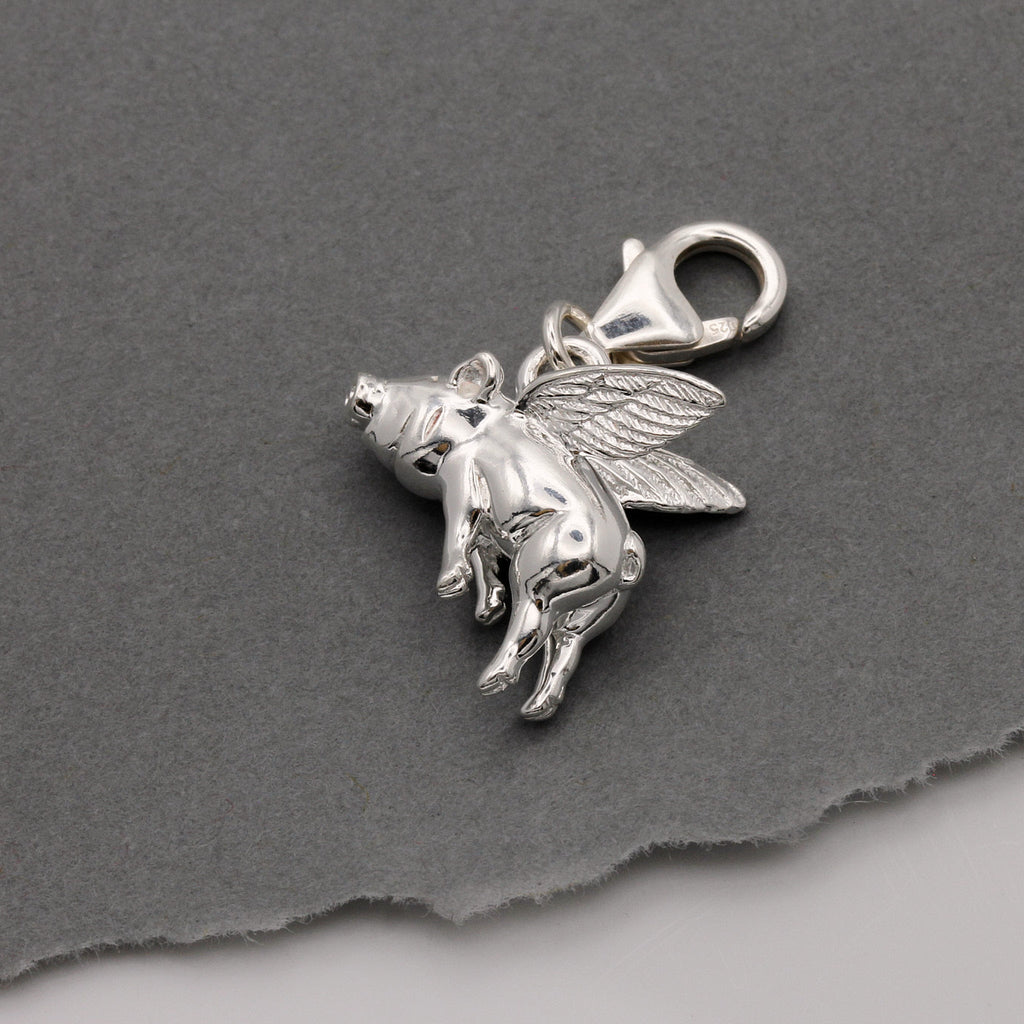 Pigs Might Fly Silver Charm