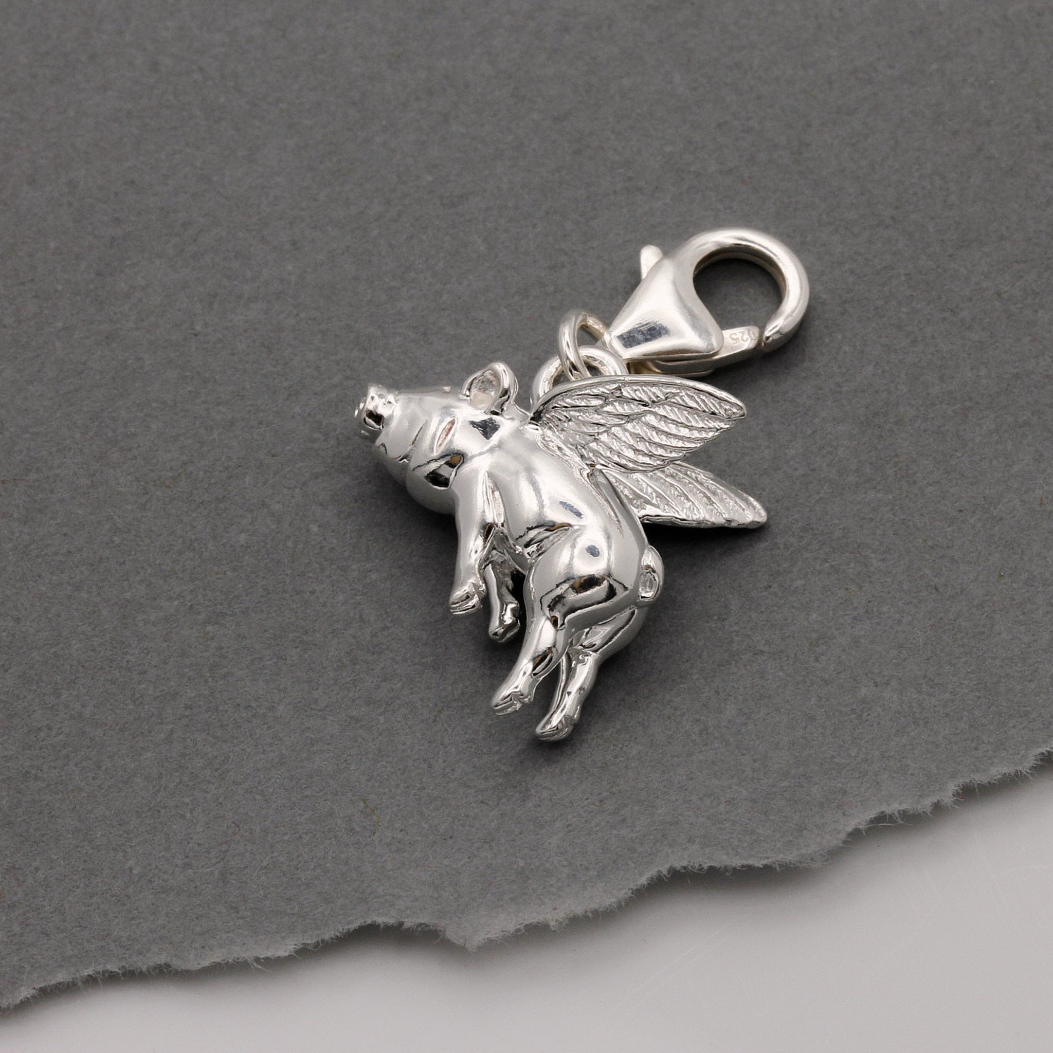 Pigs Might Fly Silver Charm