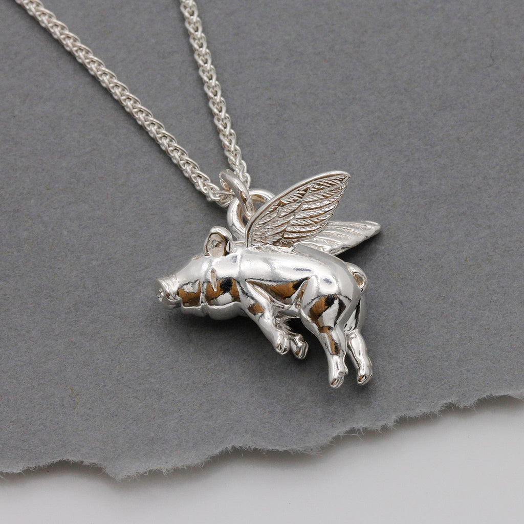 Pigs Might Fly Silver Charm