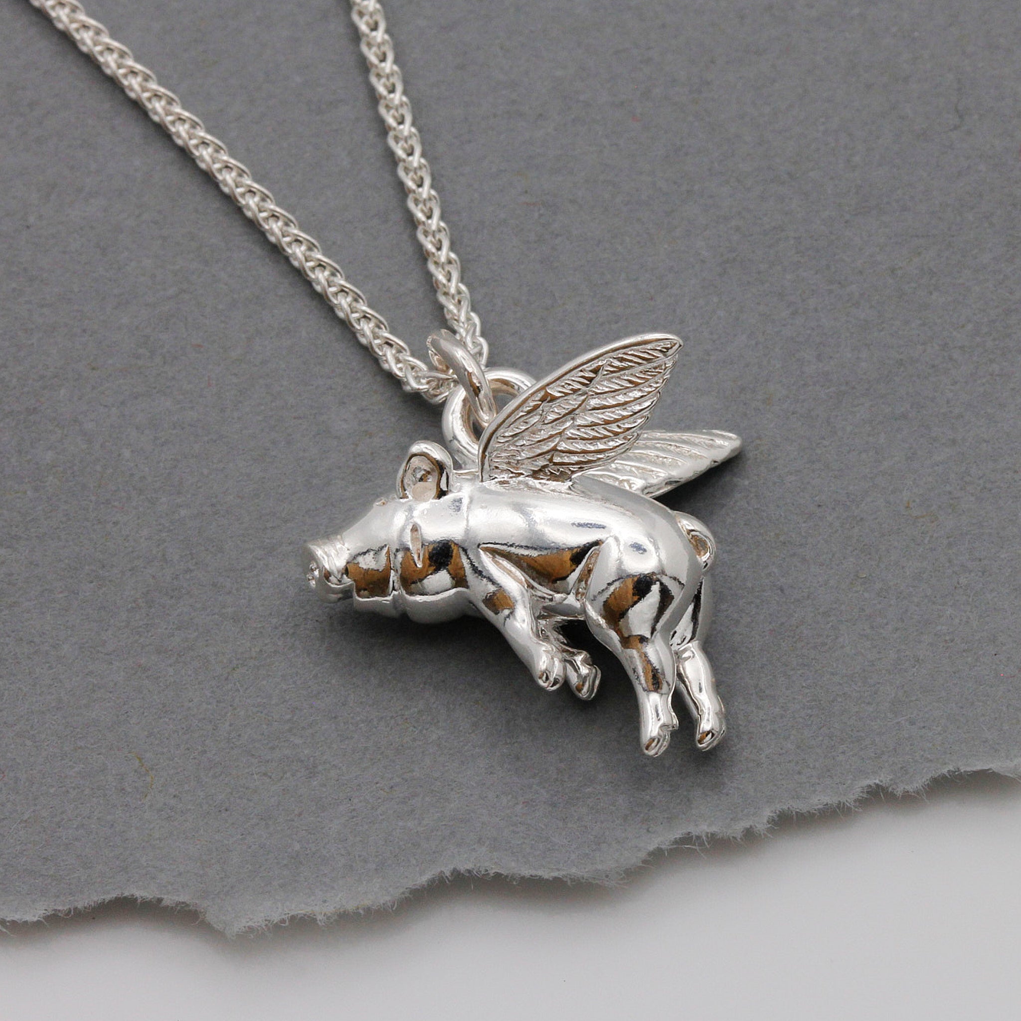 Pigs Might Fly Silver Charm