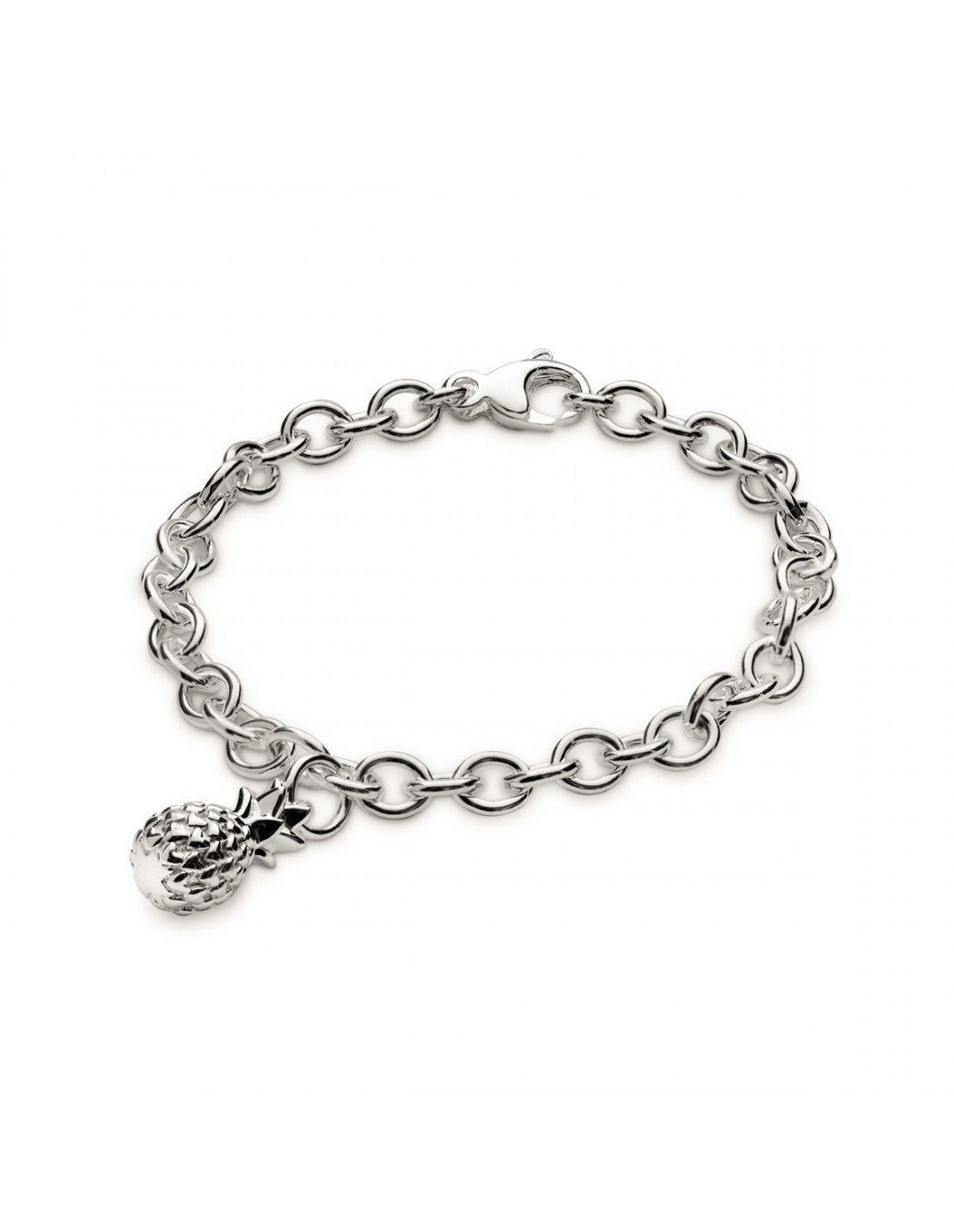 Pineapple Silver Charm