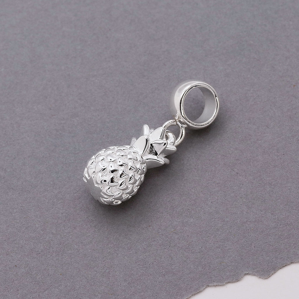 Pineapple Silver Charm