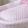 Pink Dimple Moses Basket Bedding Set