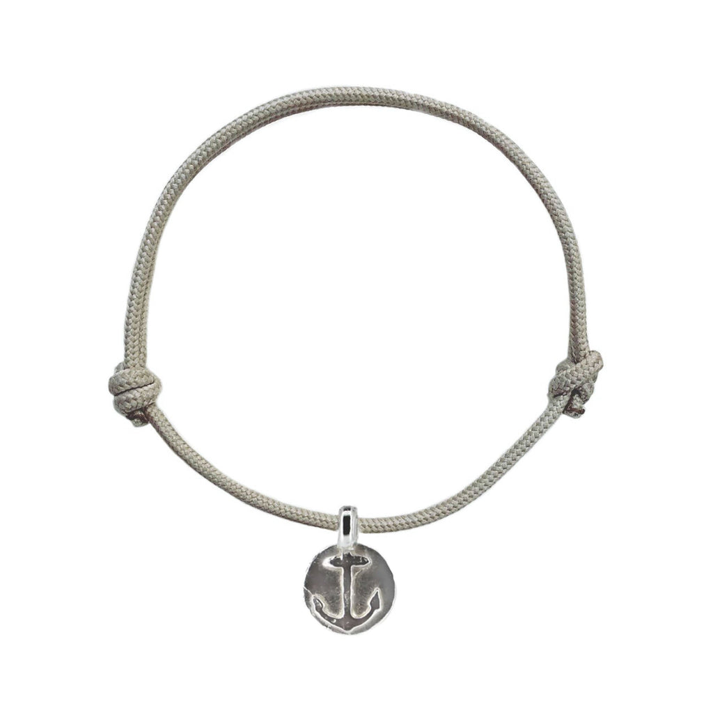 Anchor Disc Rope Bracelet