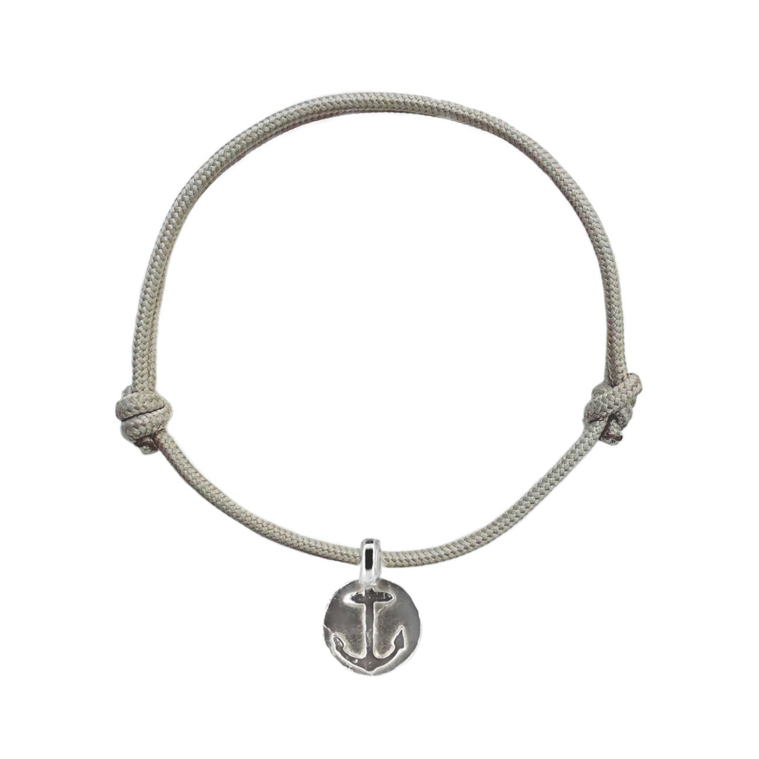 Anchor Disc Rope Bracelet