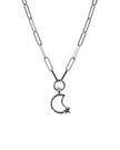 Moon and Back Trace Chain Necklace