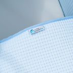 Pod Blue Waffle Moses Basket Bedding Set