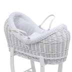Pod White Dimple Moses Basket Bedding Set