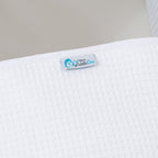 Pod White Waffle Moses Basket Bedding Set