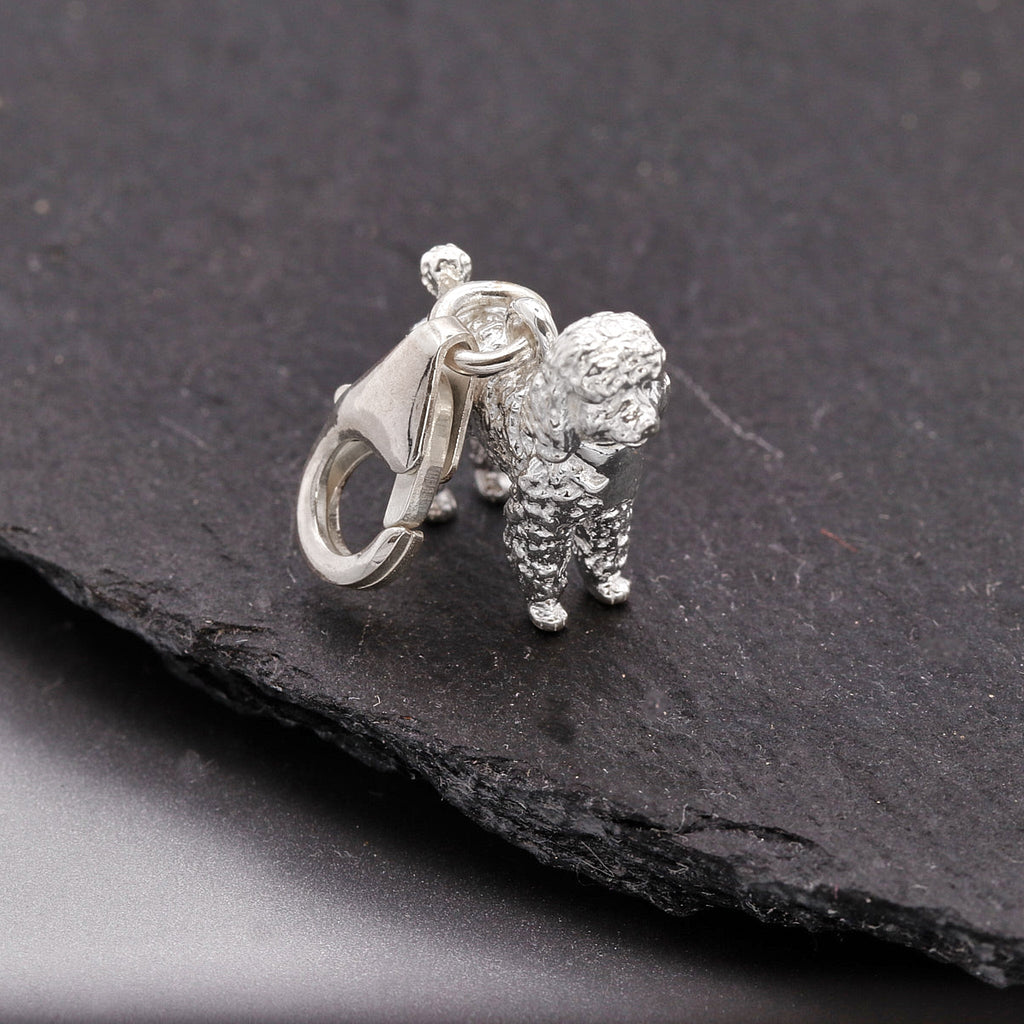 Poodle Silver Dog Charm