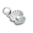Poppy Flower Personalised Silver Charm