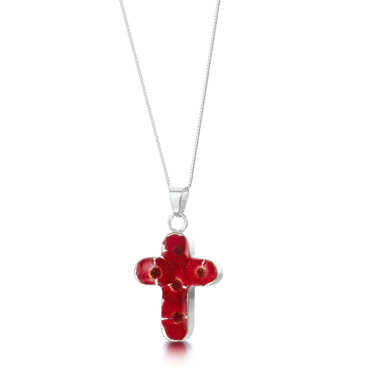 Poppy Cross Pendant Necklace