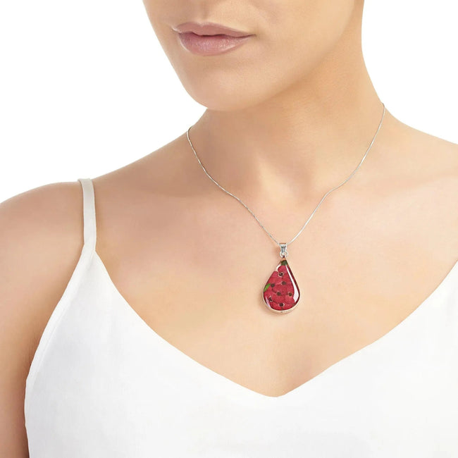 Poppy Teardrop Large Pendant Necklace