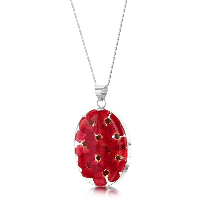 Poppy Oval Large Pendant Necklace
