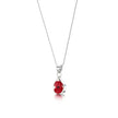 Poppy Teardrop Pendant Necklace