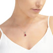 Poppy Teardrop Pendant Necklace