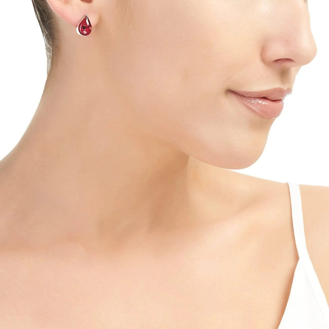 Poppy Teardrop Stud Earrings