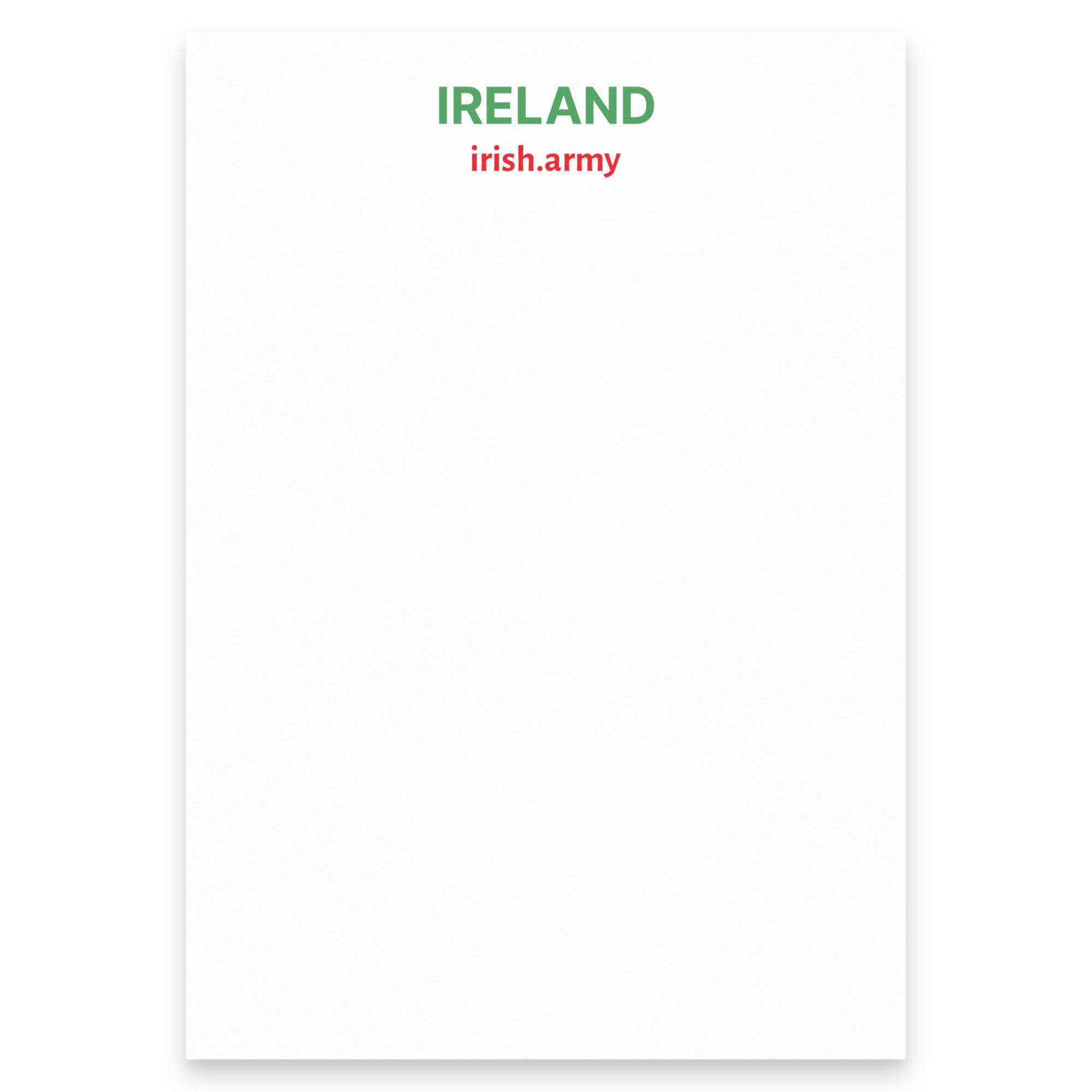 IRELAND - Note Pad