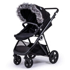 Pram Fur Hood Trim Attachment for Pushchair