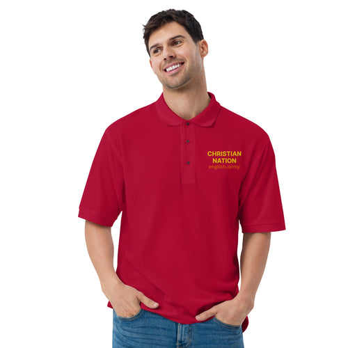 Christian Nation - Polo premium para hombre