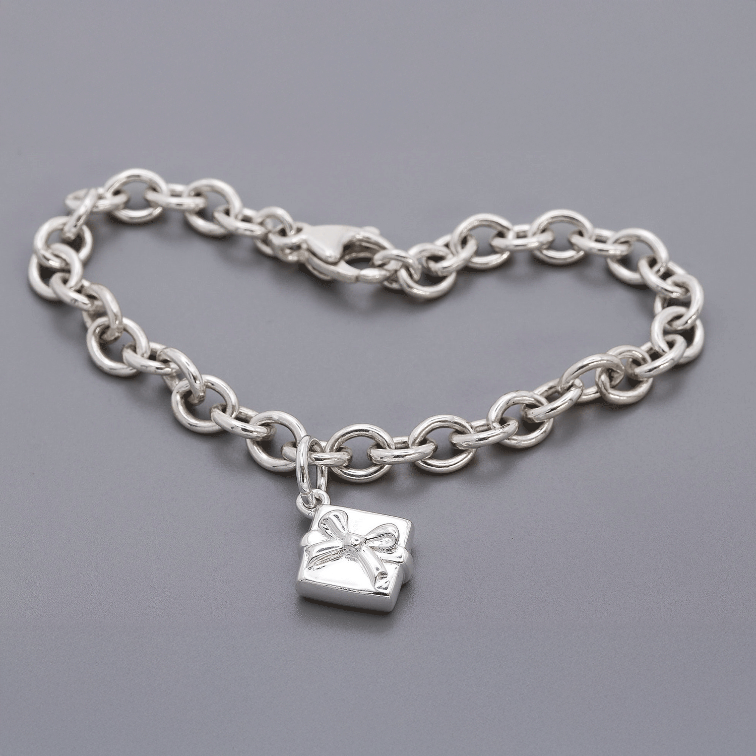 Present Personalised Silver Charm