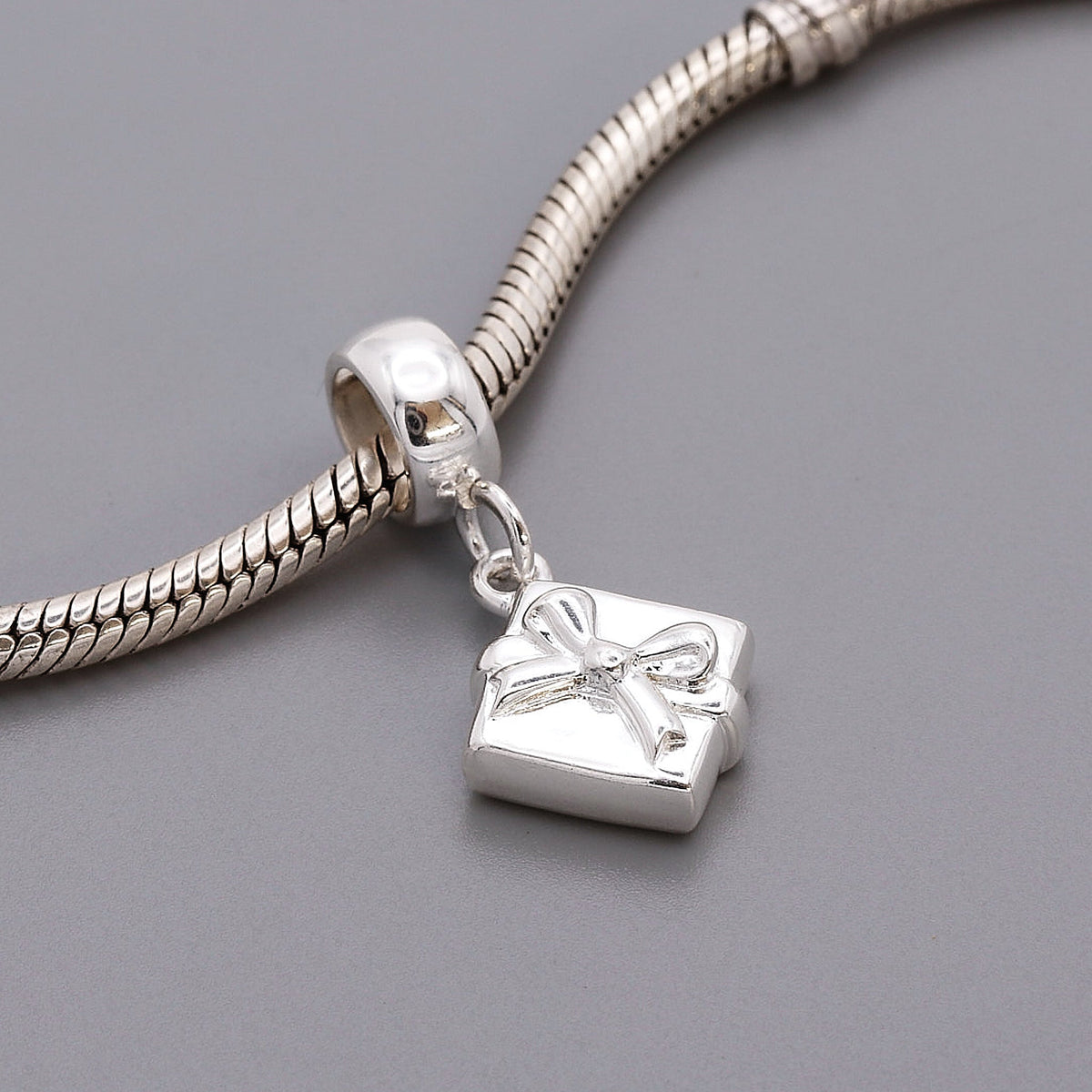 Present Personalised Silver Charm