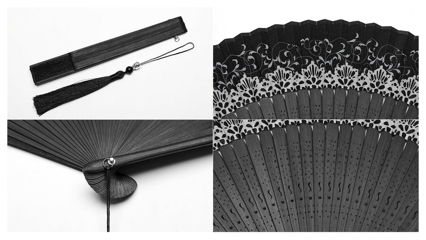 Punk Rave Delaney Hand Fan