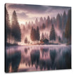 Dawn Lakeside Retreat Canvas
