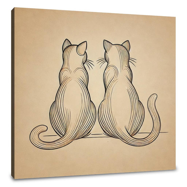 Companionship Cats Canvas