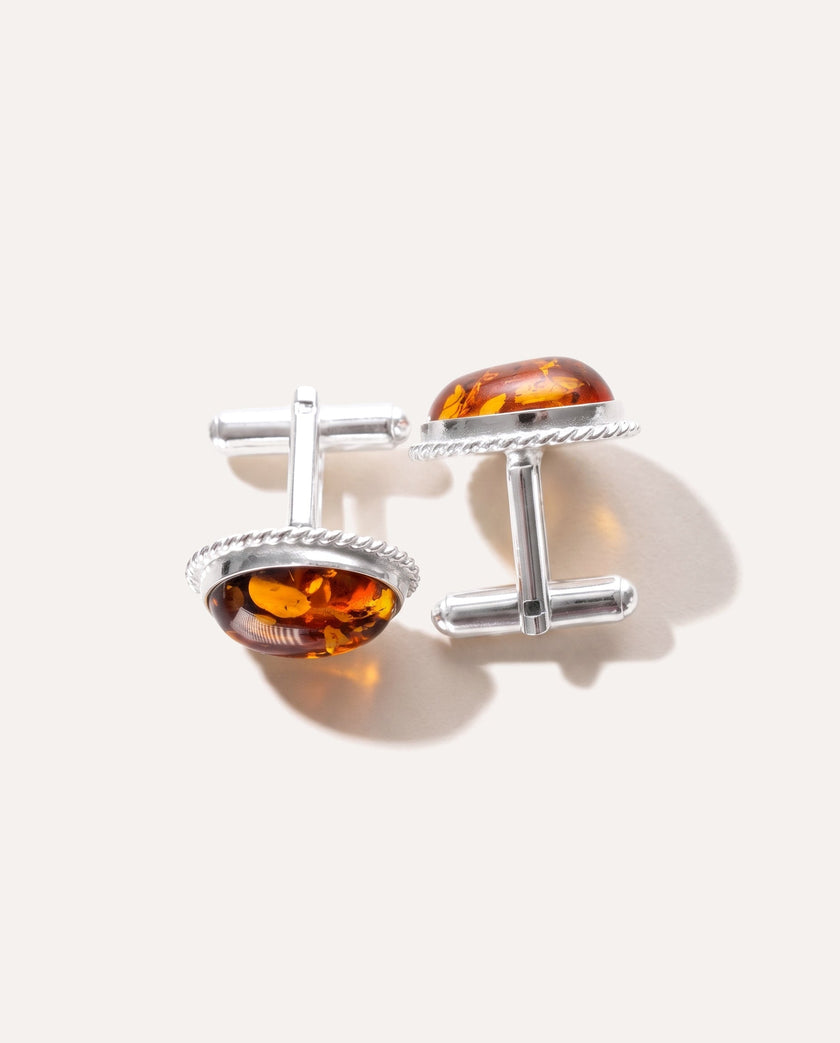 Quintessence Statement Amber Cufflinks