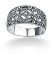 Beginnings Marcasite Wide Ring