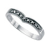 Anillo con horquilla de marcasita Beginnings