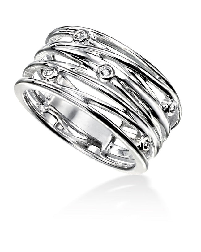 Beginnings Wraped Wire CZ Ring