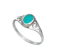 Beginnings Oval Imitation Turquoise Ring