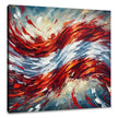 Austrian Flag Impressions Canvas