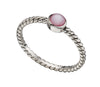 Anillo Perla Rosa Retorcido Beginnings