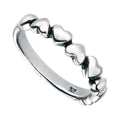 Beginnings Oxidised Multi Heart Ring