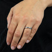 Beginnings Oxidised Multi Heart Ring