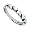 Beginnings Oxidised Multi Heart Ring