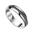 Beginnings Oxidised Inset Pattern Ring