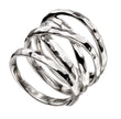 Beginnings Hammered Wide Wrap Ring