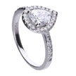 Diamonfire Tropfenring mit Pavé-Schultern