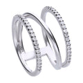 Diamonfire Statement Triple Band Ring