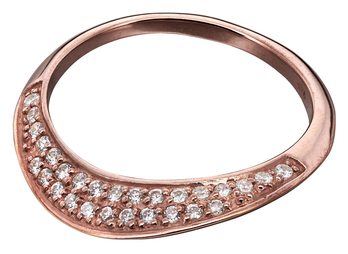 Beginnings Flat Ring with CZ