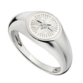 Beginnings Diamond Cut Siegelring mit Zirkonia
