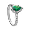 Diamonfire Teardrop and Pave Surround Ring
