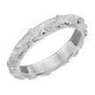 Beginnings Fossil Flower Texture Ring